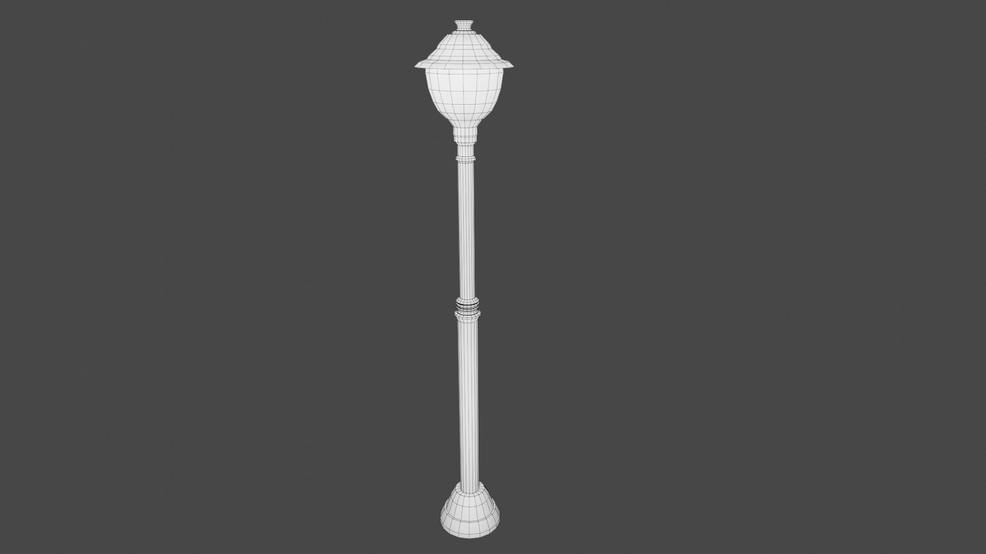 Street Lamp Set Low-poly 3D model_31