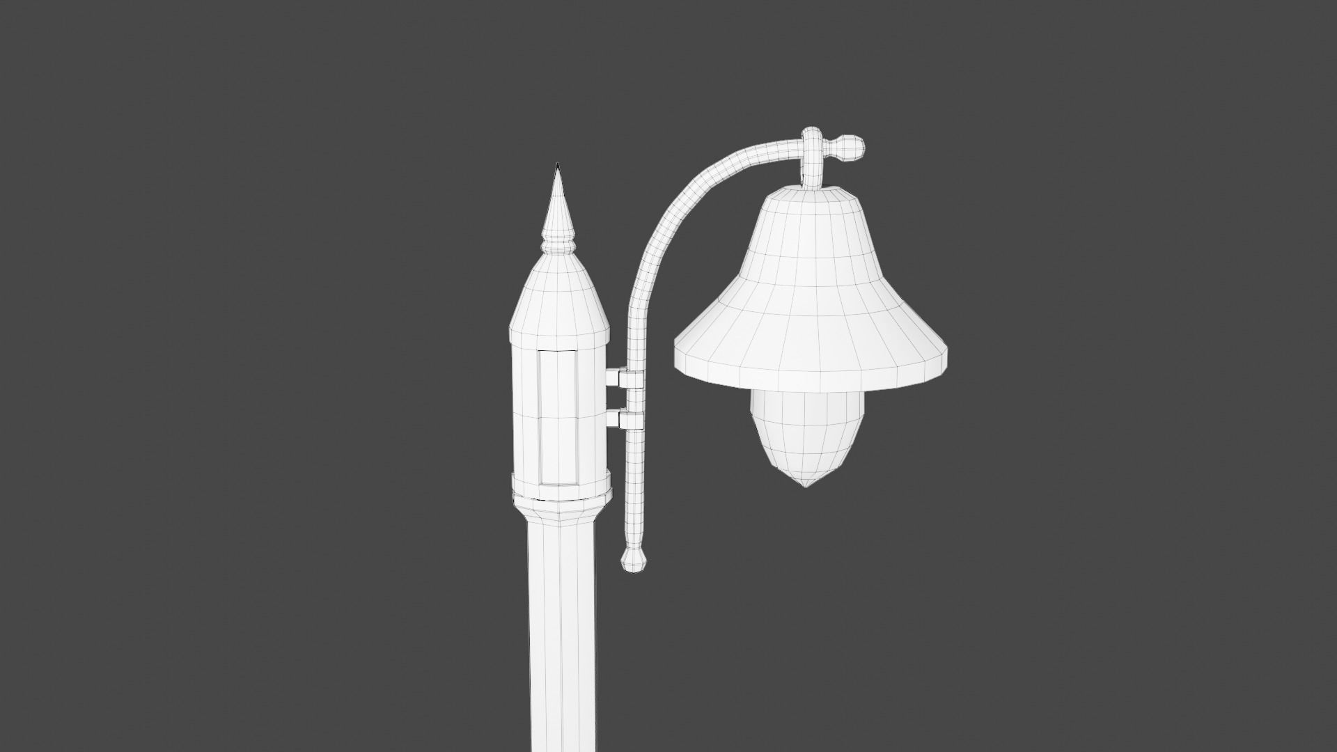 Street Lamp Set Low-poly 3D model_34