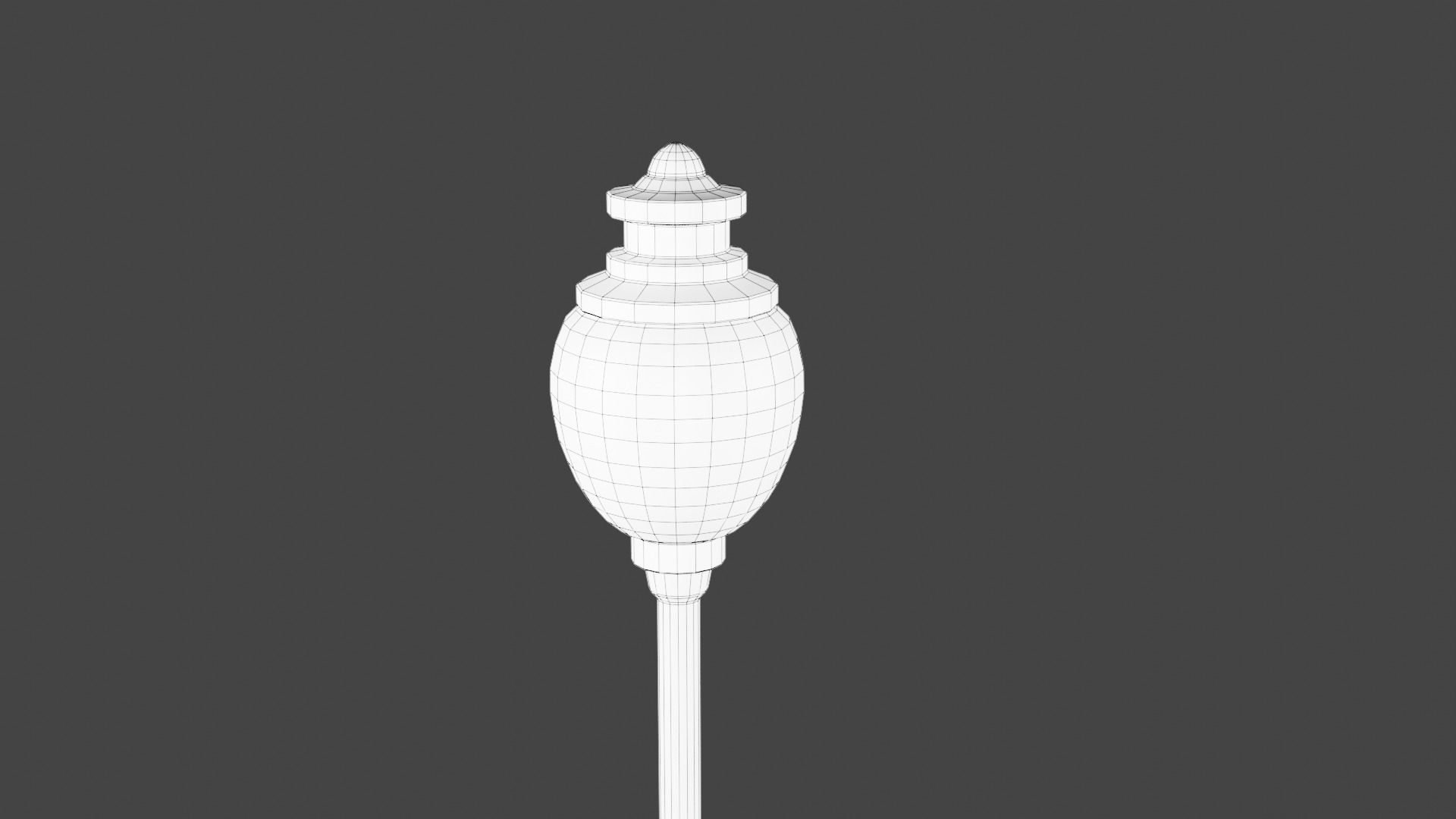Street Lamp Set Low-poly 3D model_28