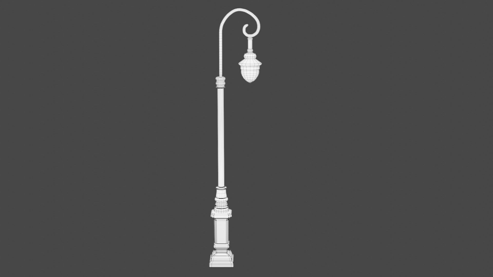 Street Lamp Set Low-poly 3D model_38
