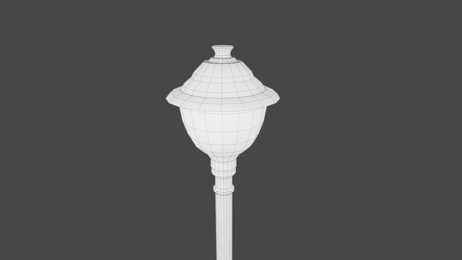 Street Lamp Set Low-poly 3D model_32