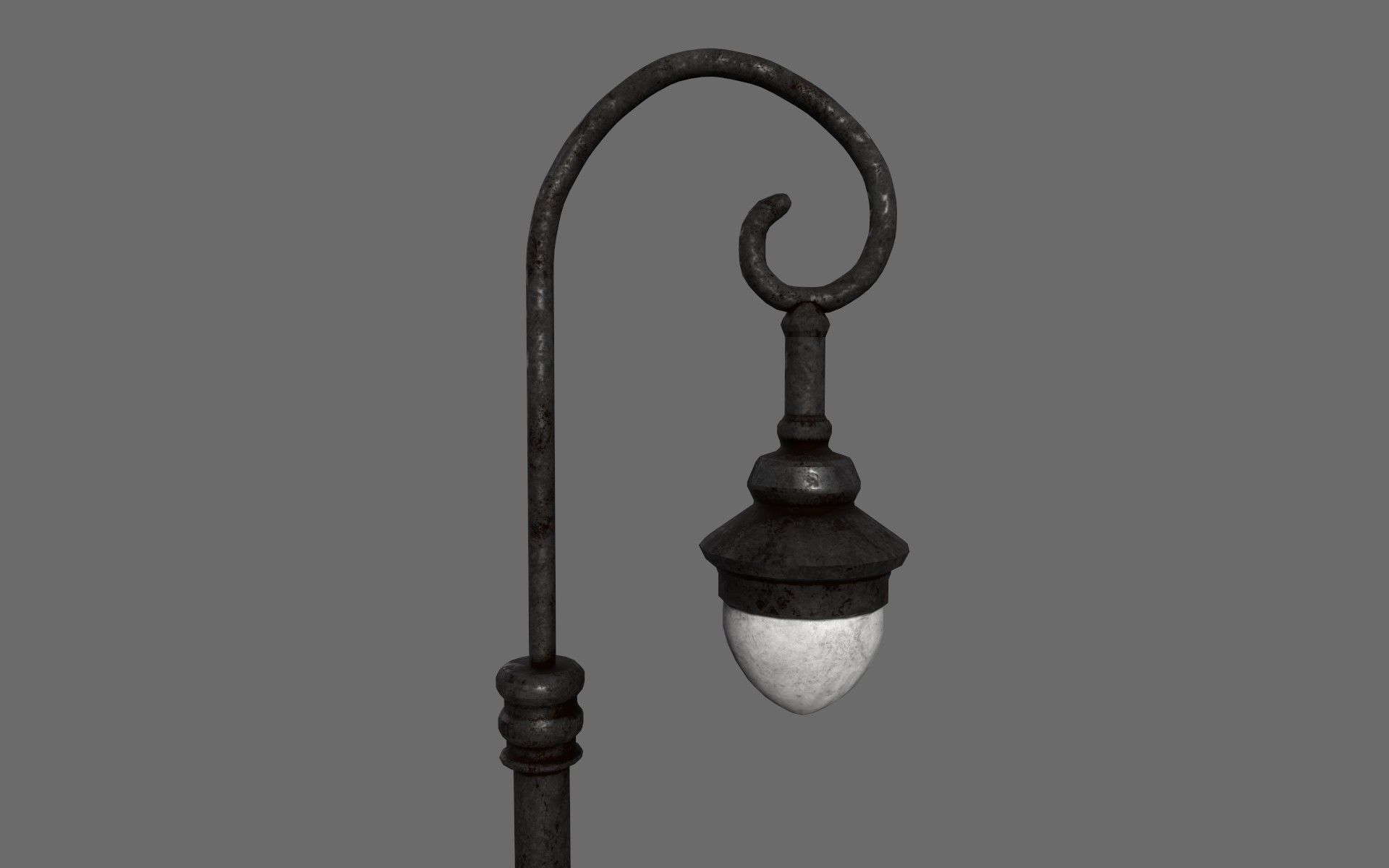 Street Lamp Set Low-poly 3D model_21