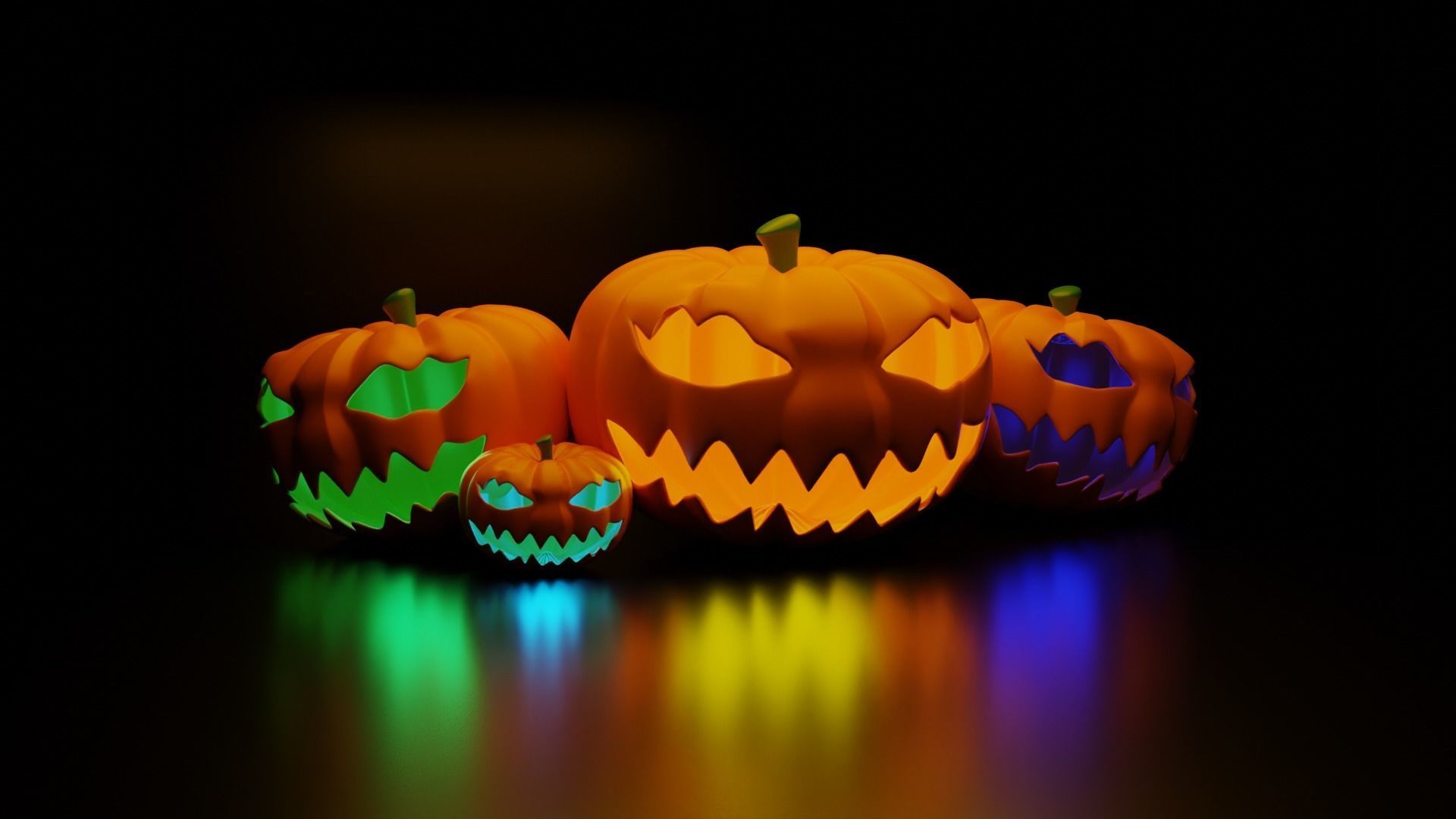 Halloween Pumpkin Free 3D model_2