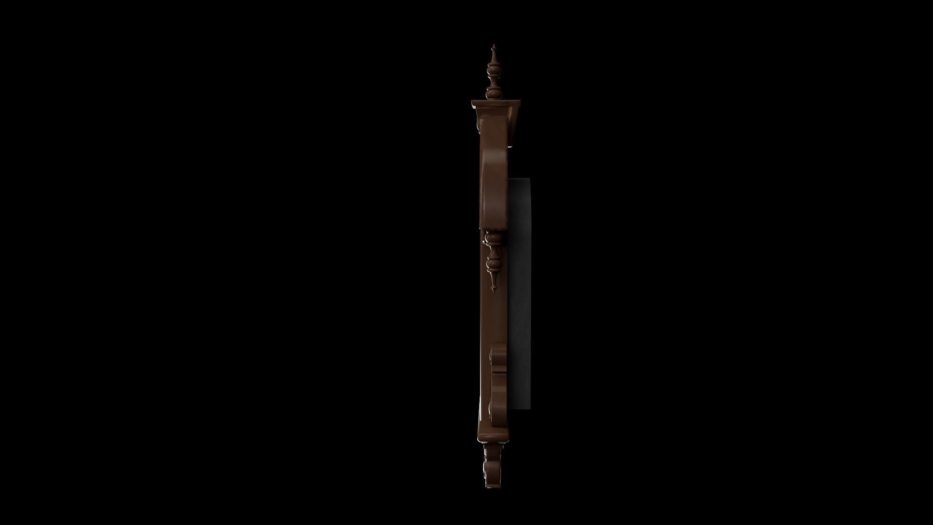 Fancy Pendulum Wall Clock 3D model_2
