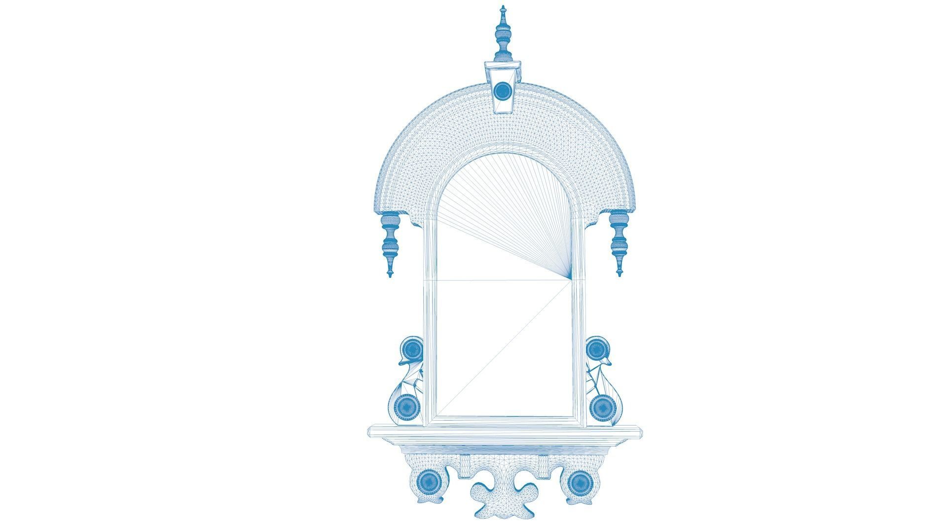 Fancy Pendulum Wall Clock 3D model_4