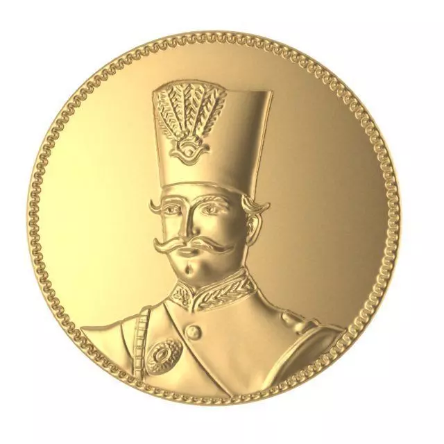 coin shah 3D print model_0