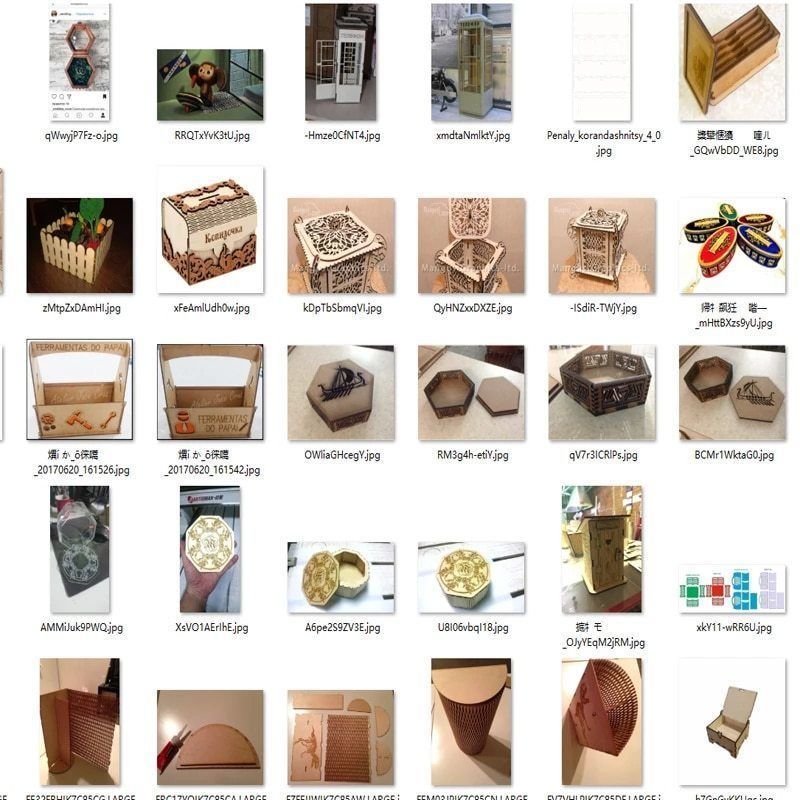 300 pieces Boxes Piggy banks Caskets Storage Containers 3D model_1