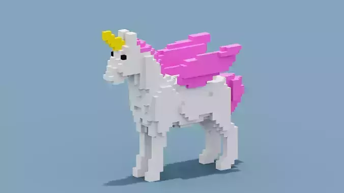 Voxel Unicorn