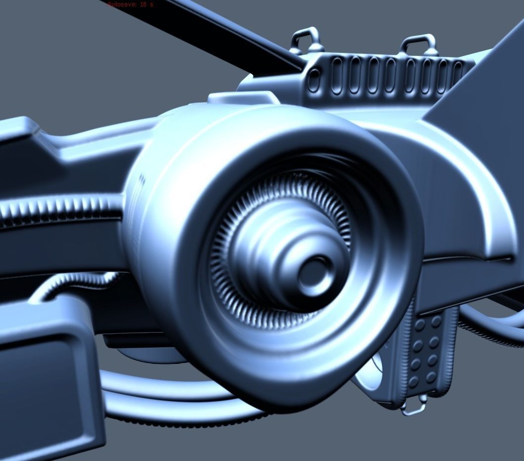 Intergalactic Spaceship High Poly 3D model_9