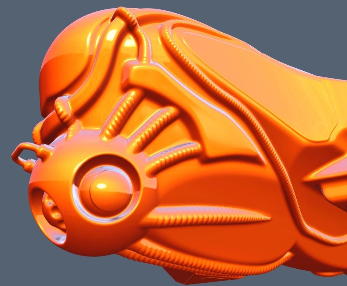Intergalactic Spaceship High Poly 3D model_8