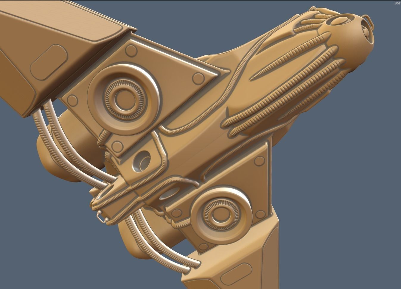 Intergalactic Spaceship High Poly 3D model_10