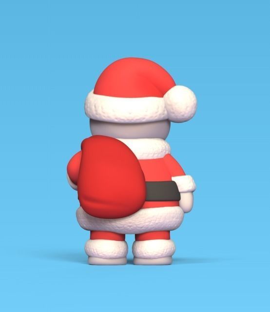 Bear Santa Claus 3D print model_3