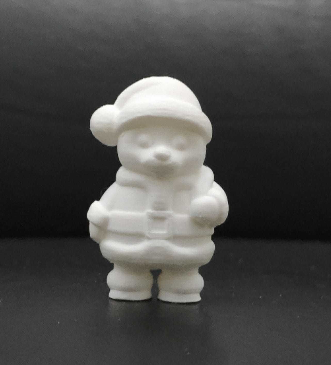 Bear Santa Claus 3D print model_4