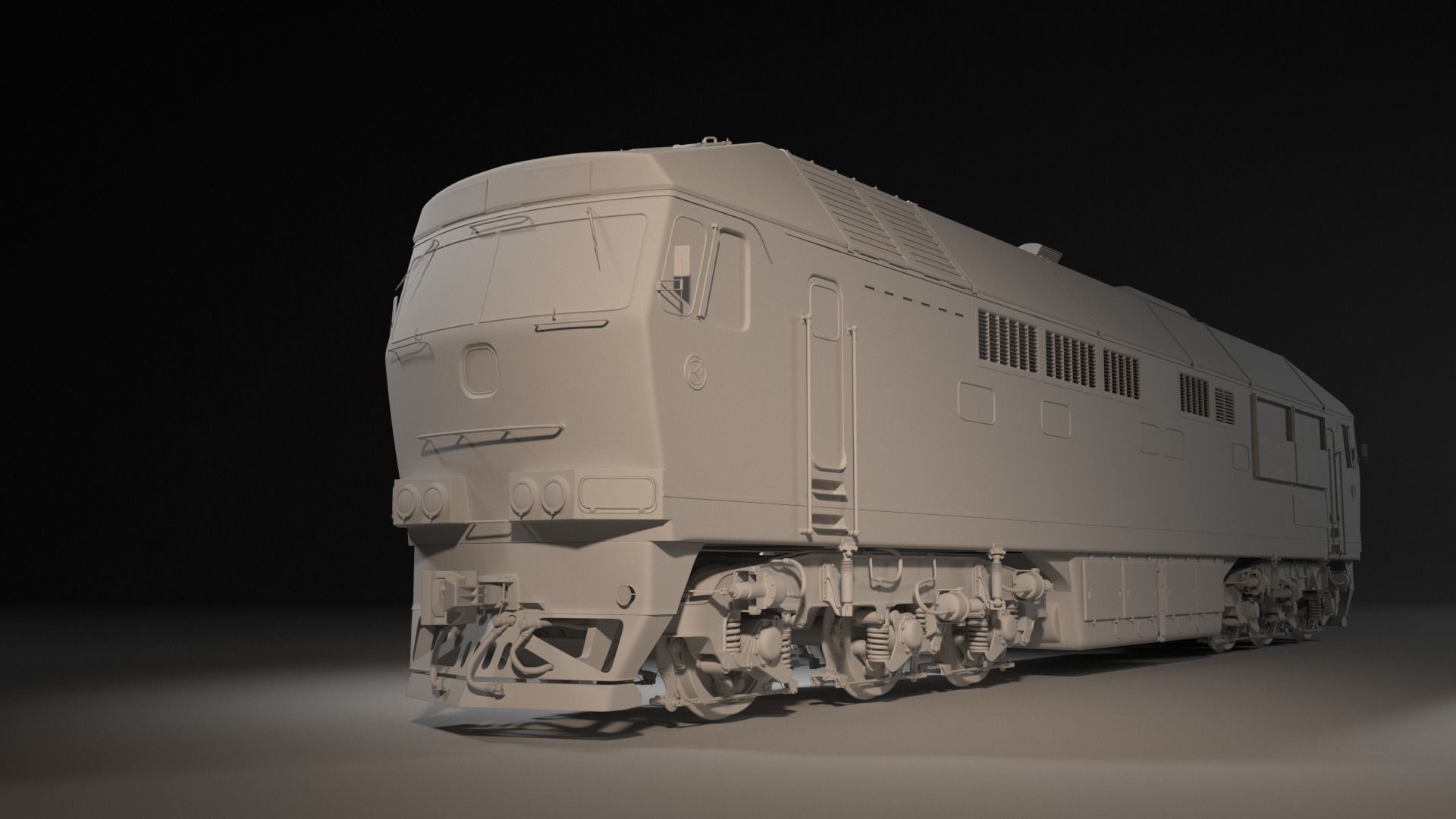 Diesel Locomotive TEP70 3D model_2