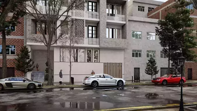 Apartment Modern Style Facade 