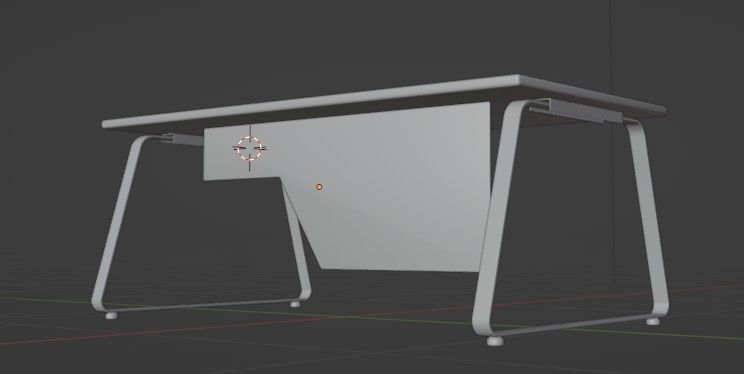 office desk 01 Free low-poly 3D model_6