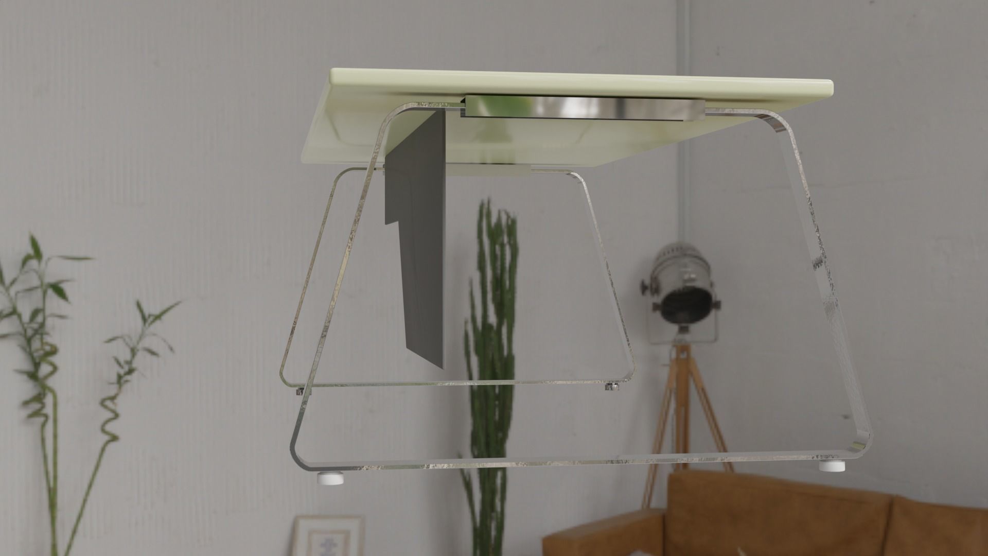 office desk 01 Free low-poly 3D model_5