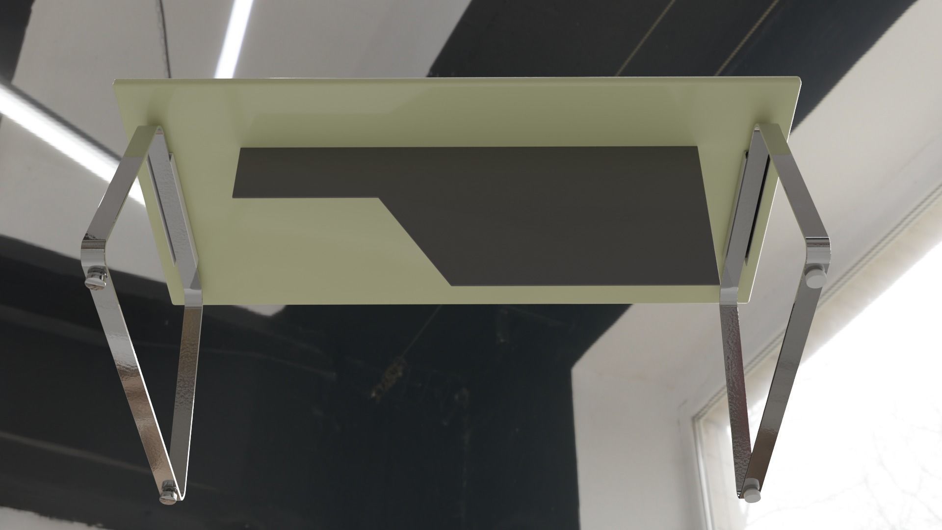 office desk 01 Free low-poly 3D model_1