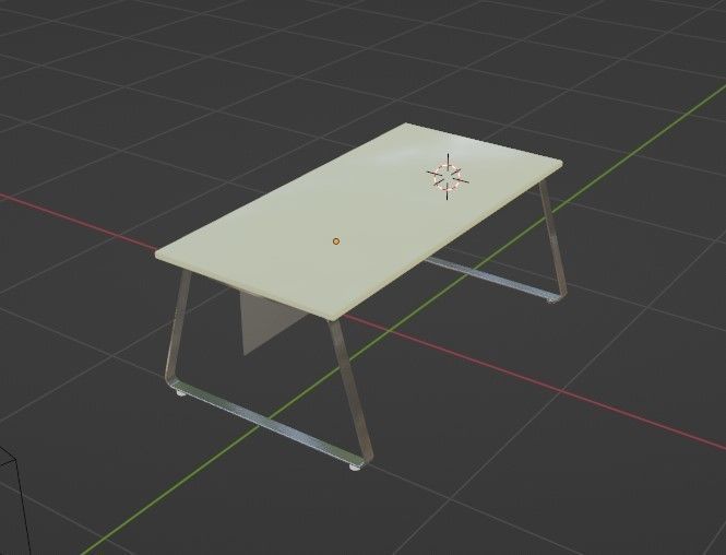 office desk 01 Free low-poly 3D model_8