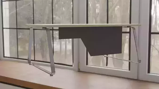 office desk 01 Free low-poly 3D model