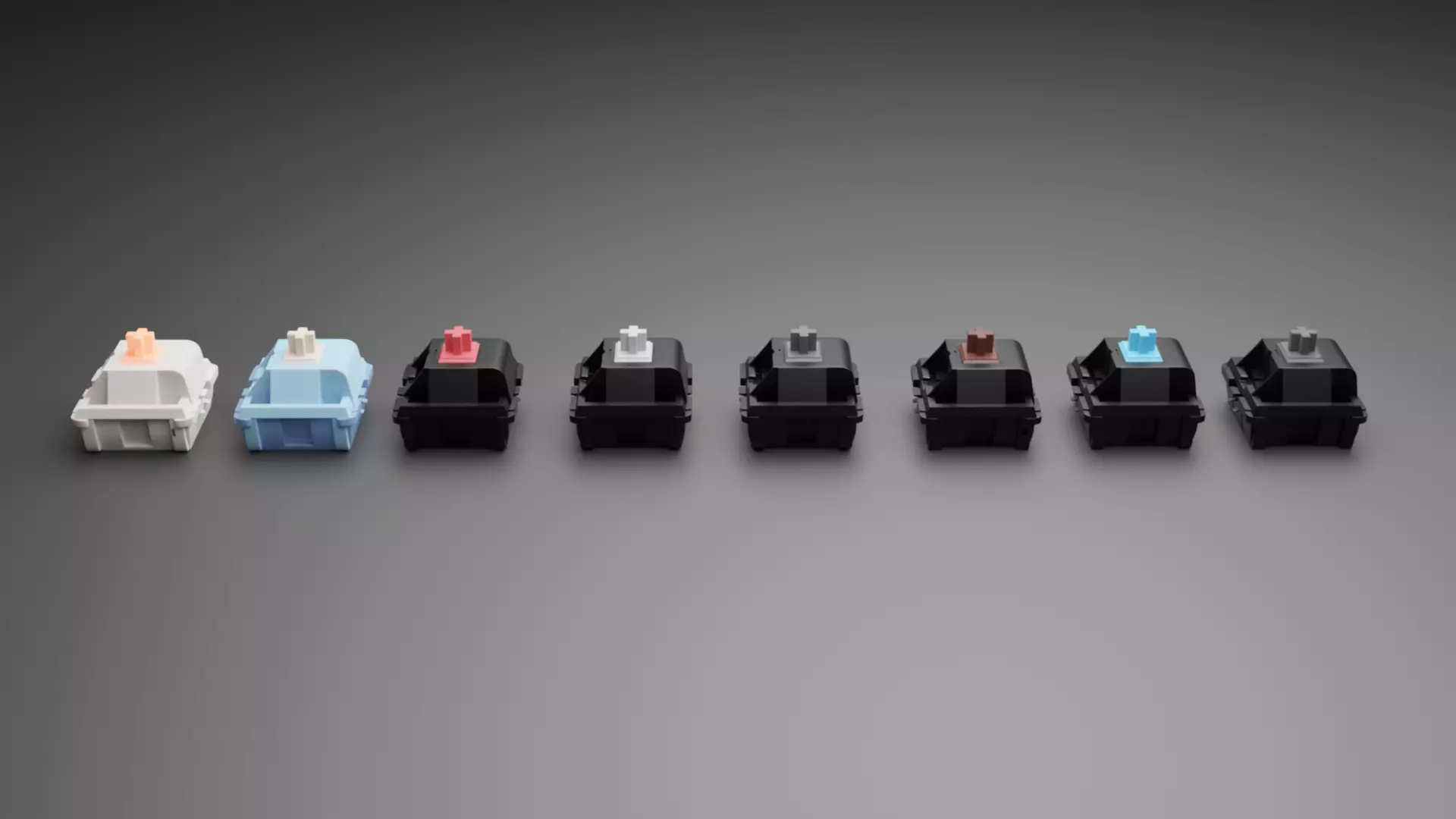 Mechanical keyboard switches pack 3D model_0