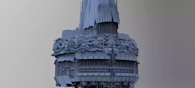 Ocean Cyberpunk tower 1