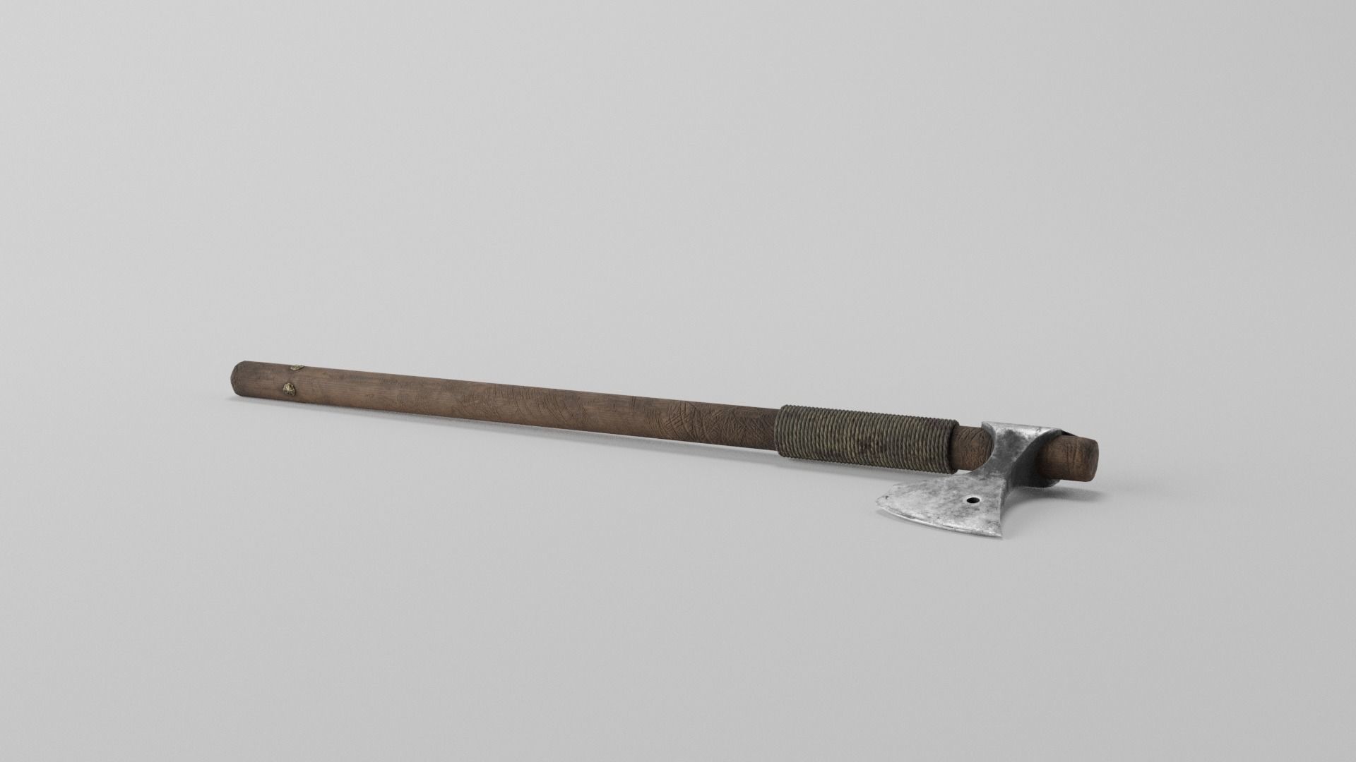 Battle ax of the Kievan Rus Low-poly 3D model_7