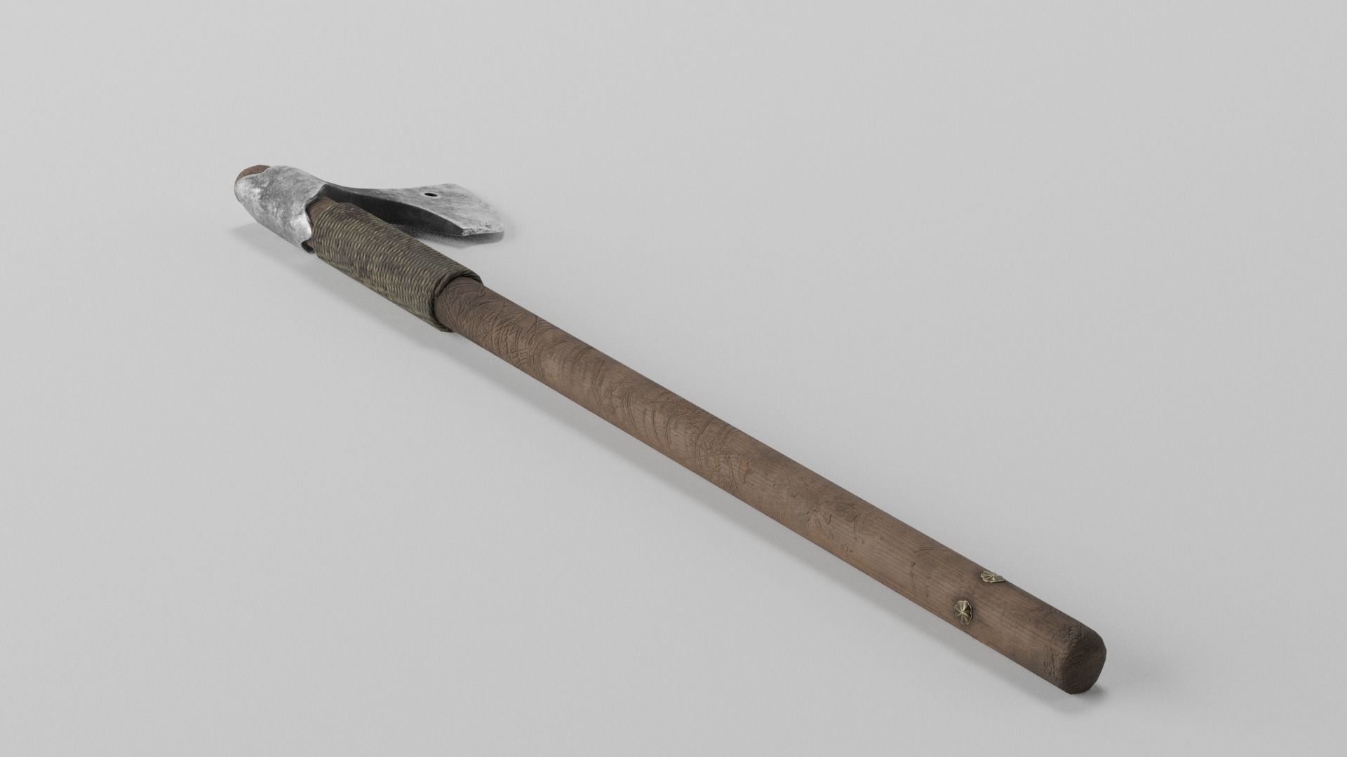Battle ax of the Kievan Rus Low-poly 3D model_8