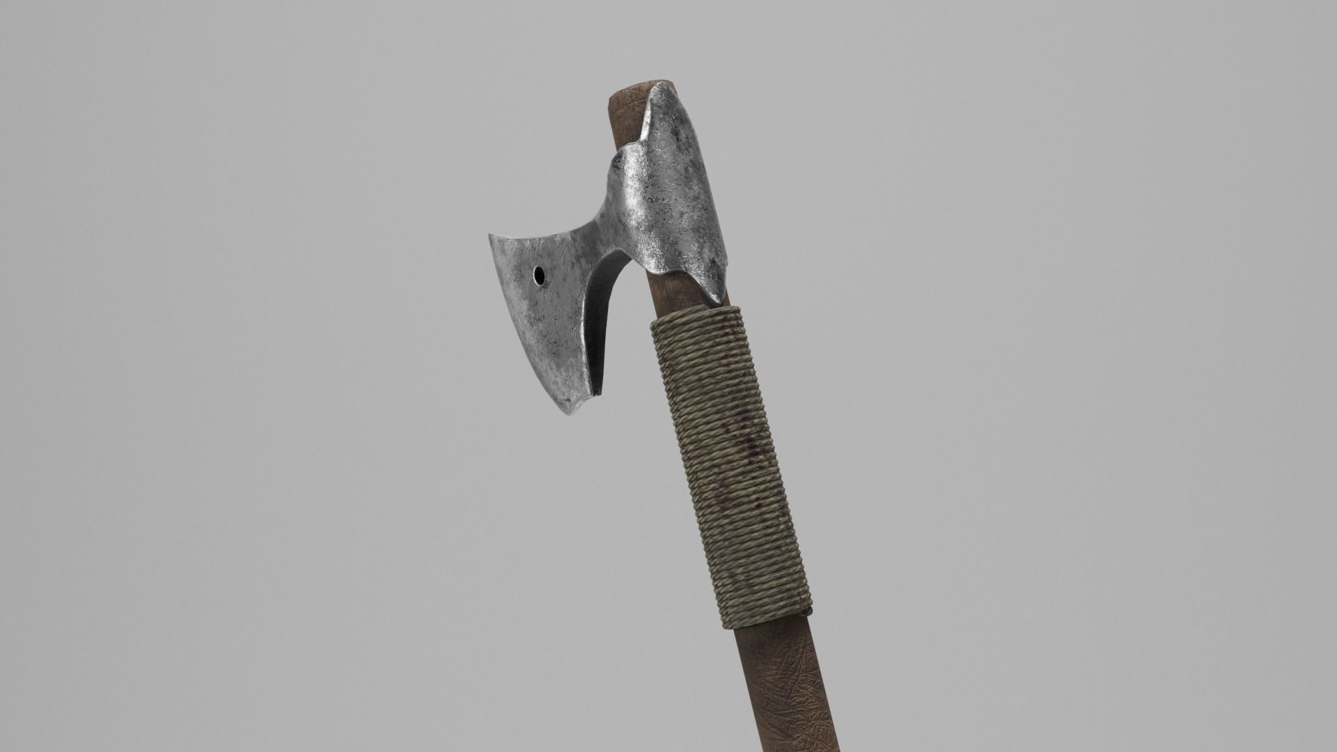 Battle ax of the Kievan Rus Low-poly 3D model_3