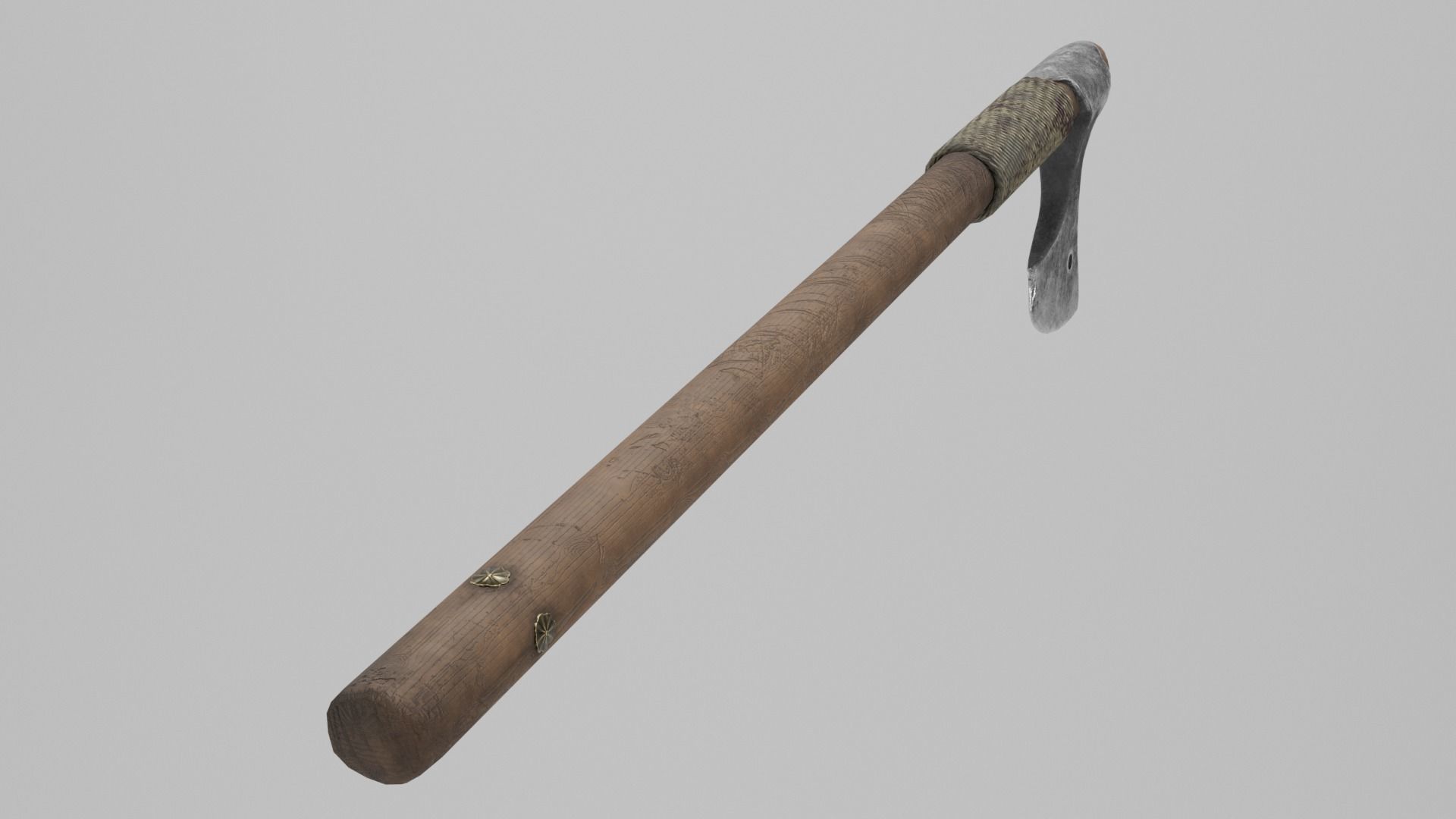 Battle ax of the Kievan Rus Low-poly 3D model_5