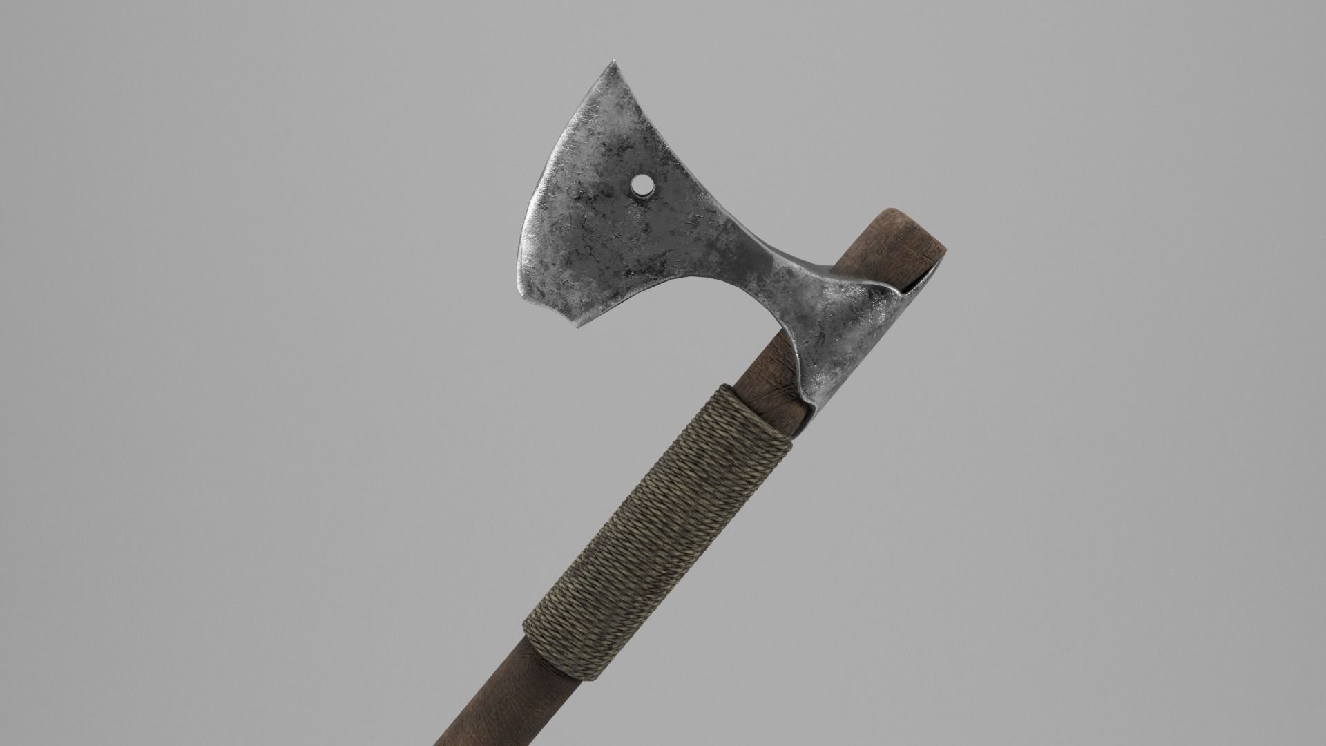 Battle ax of the Kievan Rus Low-poly 3D model_2