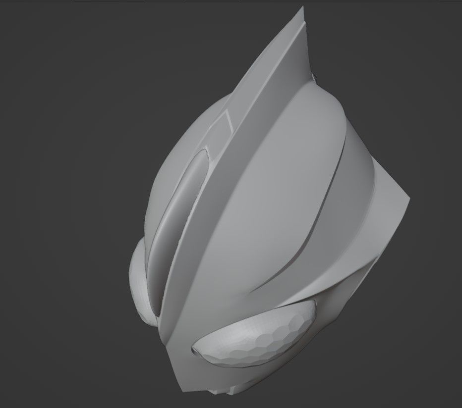 Ultraman Cosmos Eclipse mode 3D printable helmet 3D print model_14