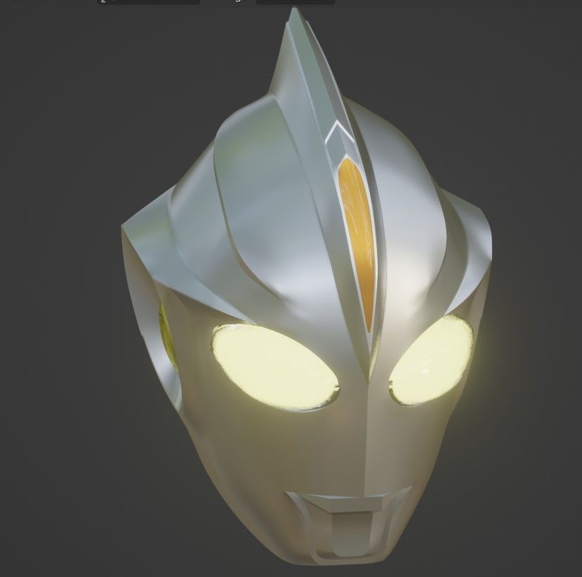 Ultraman Cosmos Eclipse mode 3D printable helmet 3D print model_5