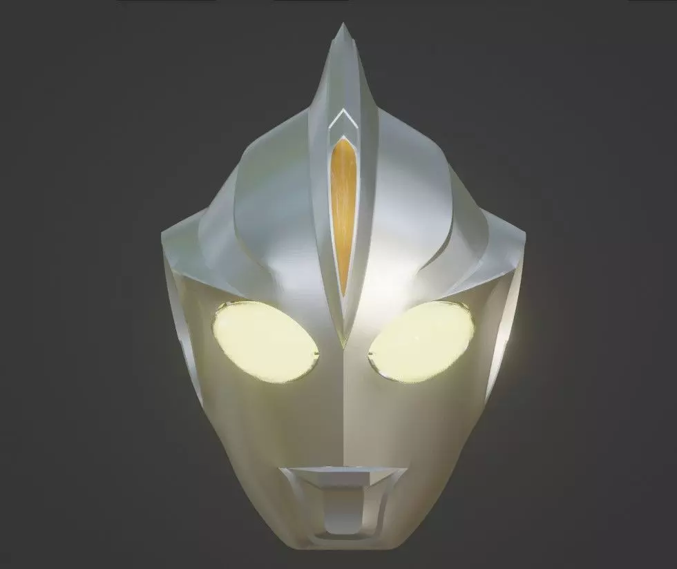Ultraman Cosmos Eclipse mode 3D printable helmet 3D print model_0