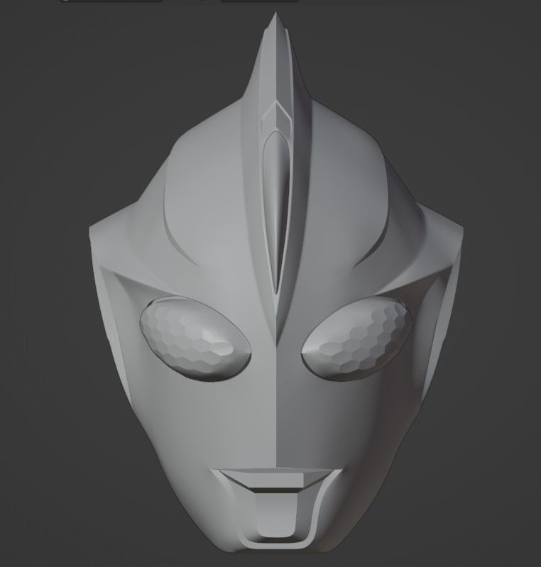 Ultraman Cosmos Eclipse mode 3D printable helmet 3D print model_9