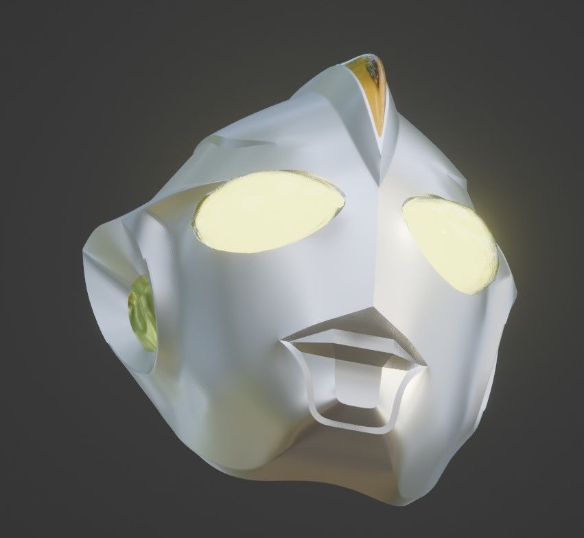 Ultraman Cosmos Eclipse mode 3D printable helmet 3D print model_3