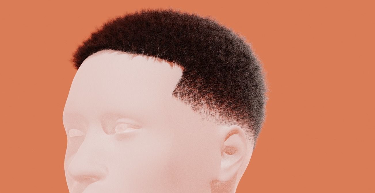 Fade Hair 3D model_5