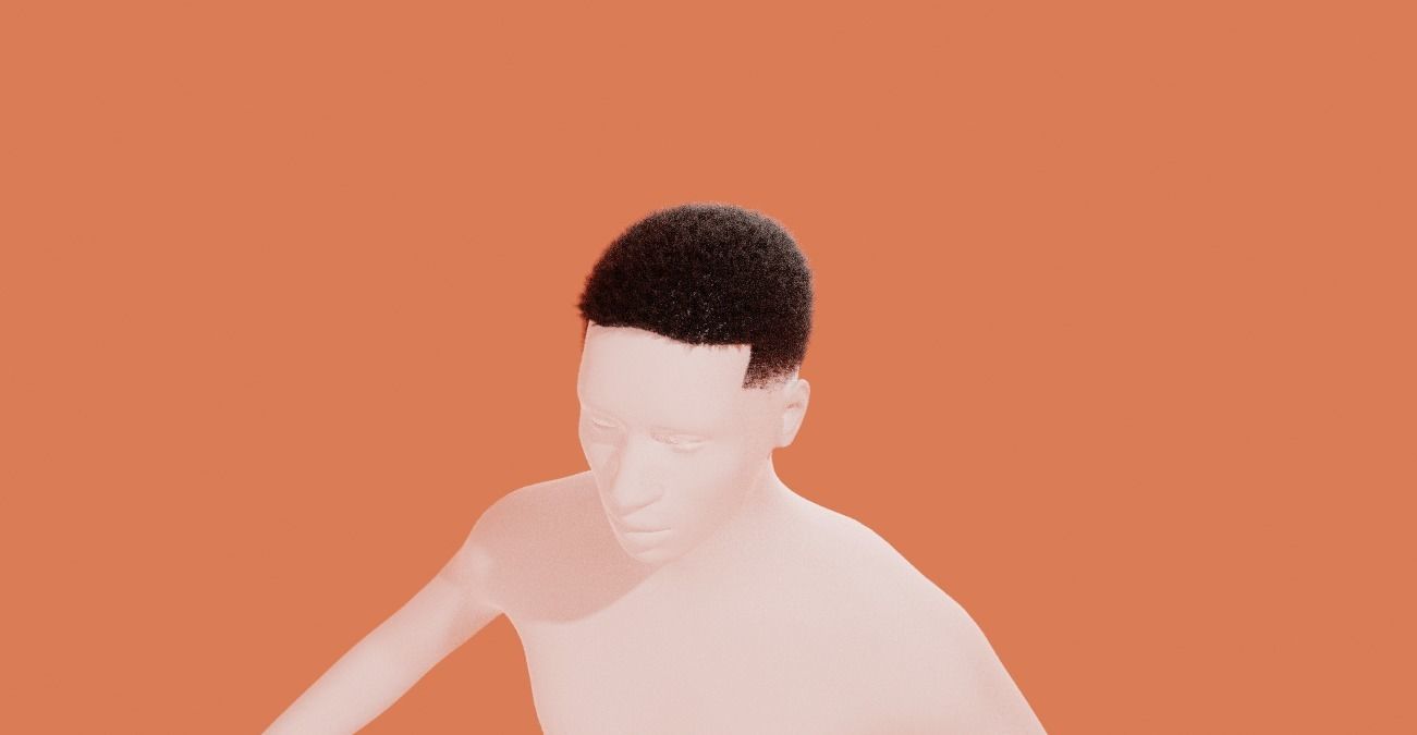Fade Hair 3D model_6