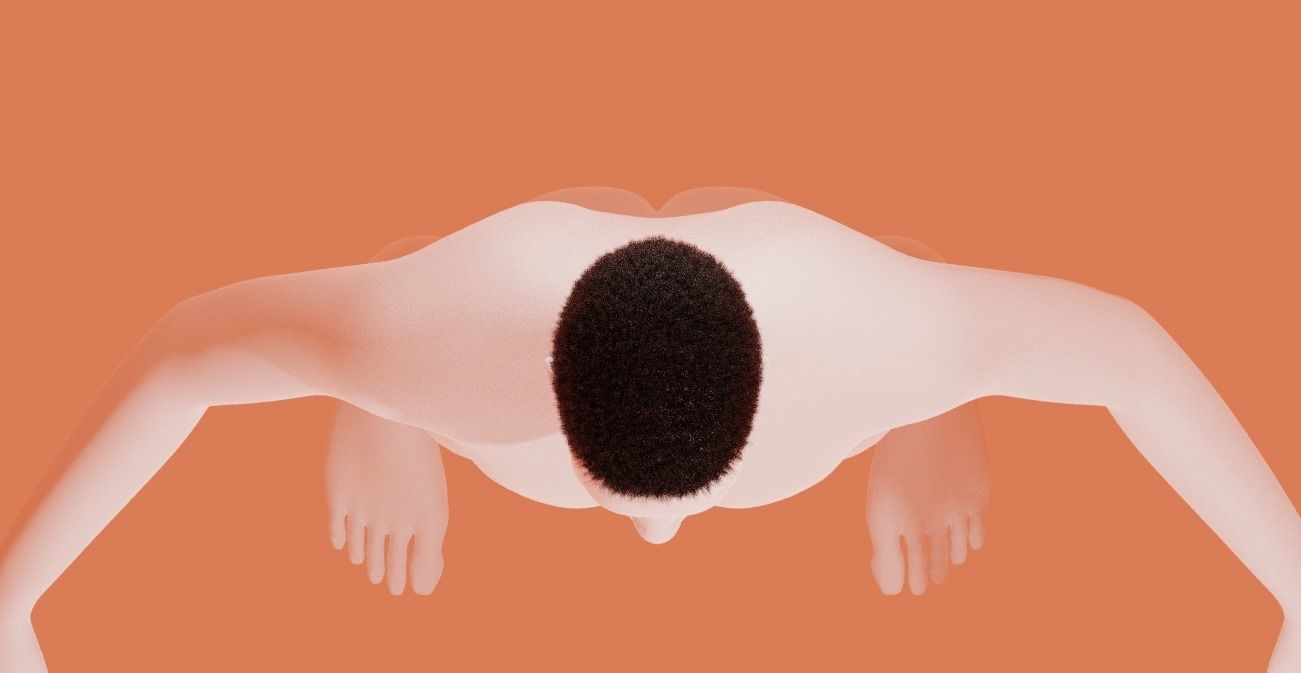 Fade Hair 3D model_4