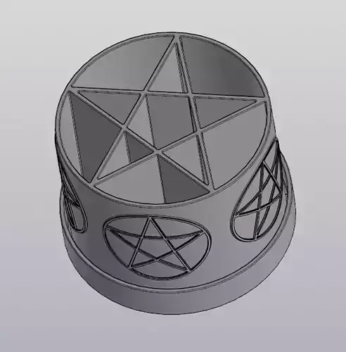 Pentagram planter 3D print model