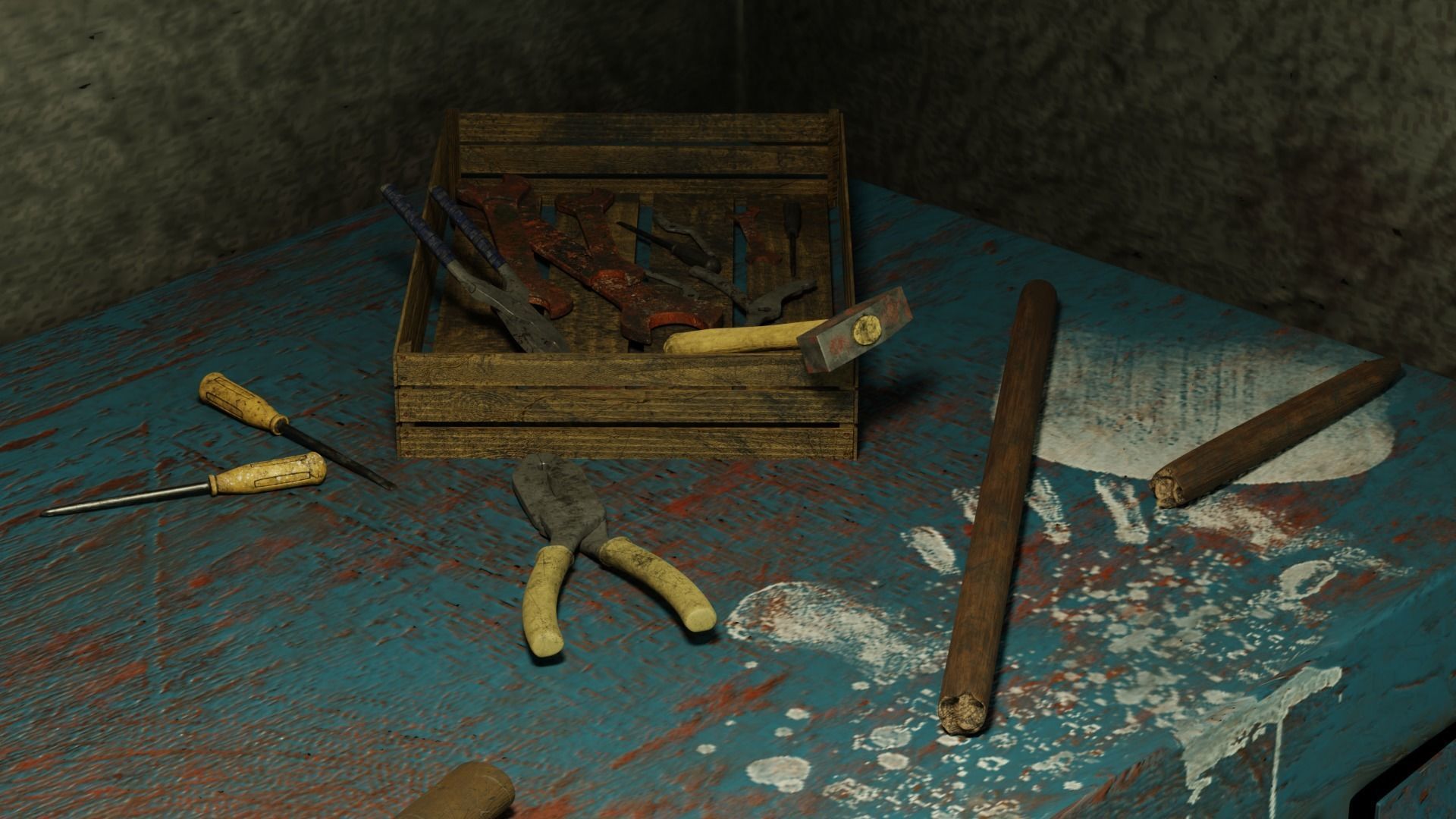 Old Soviet Tools 3D model_5