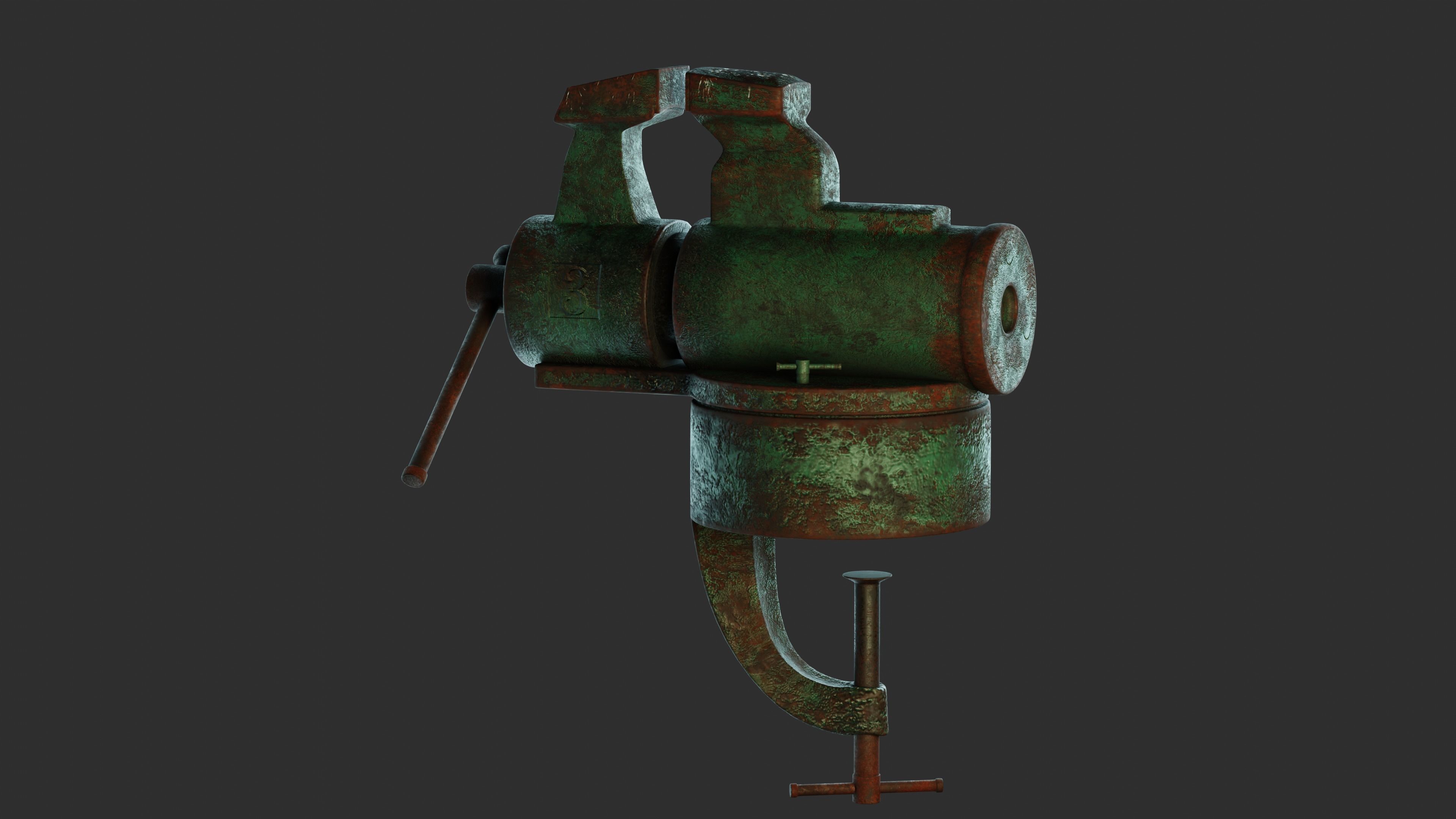 Old Soviet Tools 3D model_11