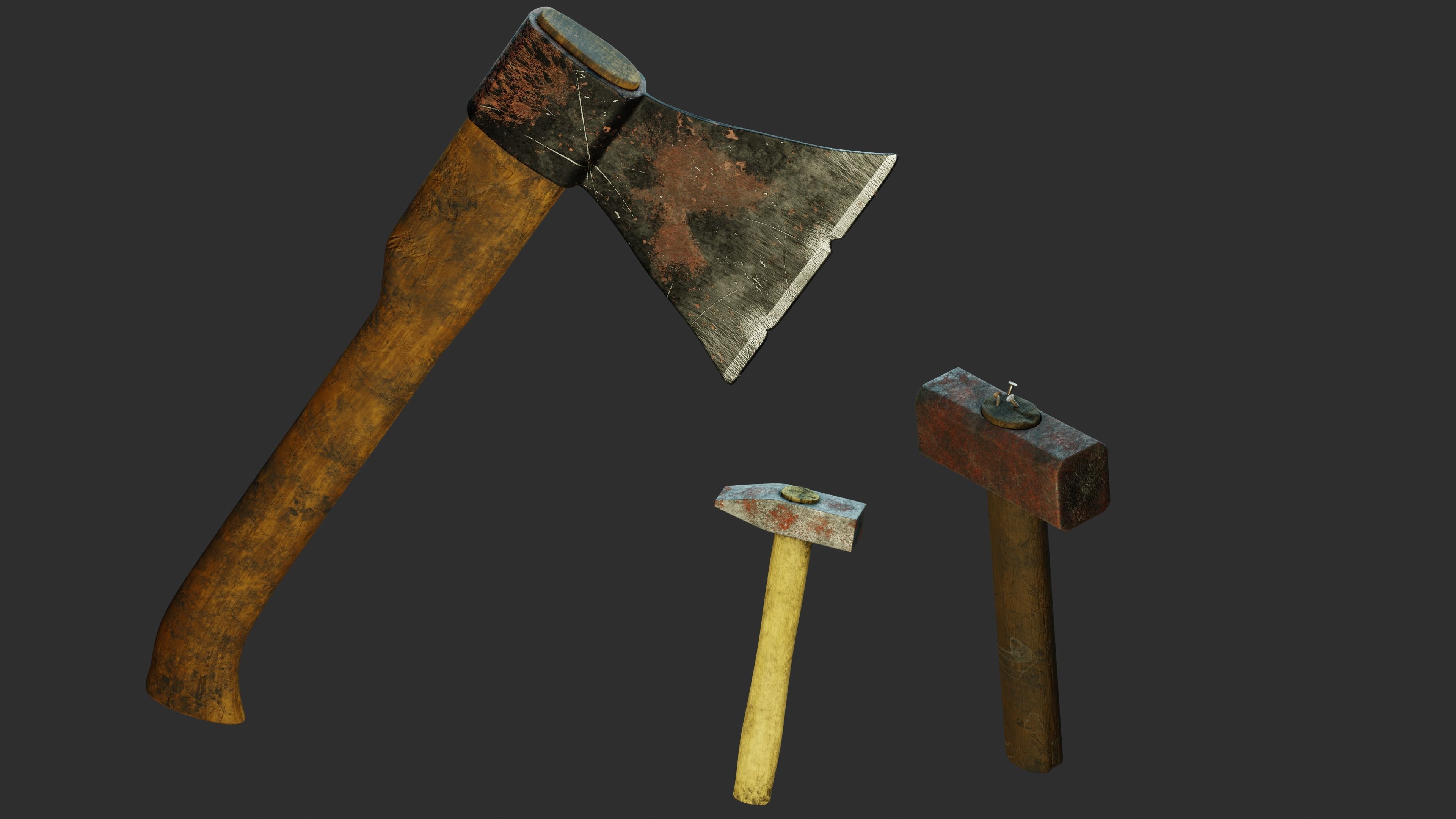 Old Soviet Tools 3D model_19