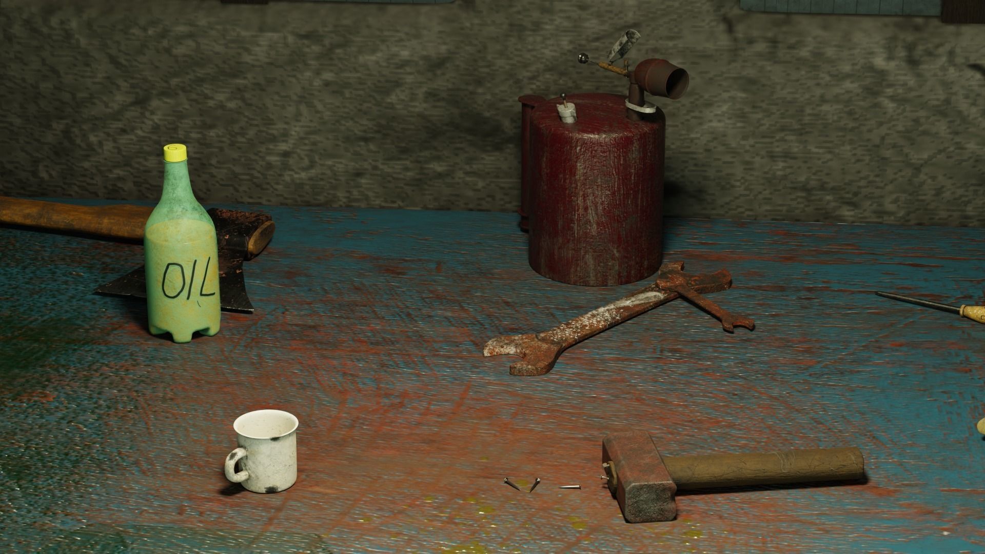 Old Soviet Tools 3D model_4