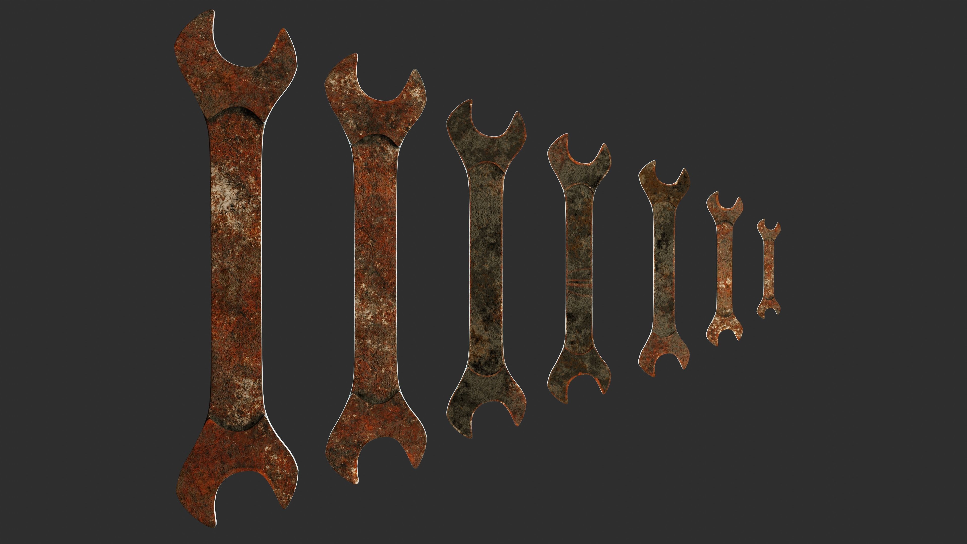 Old Soviet Tools 3D model_36