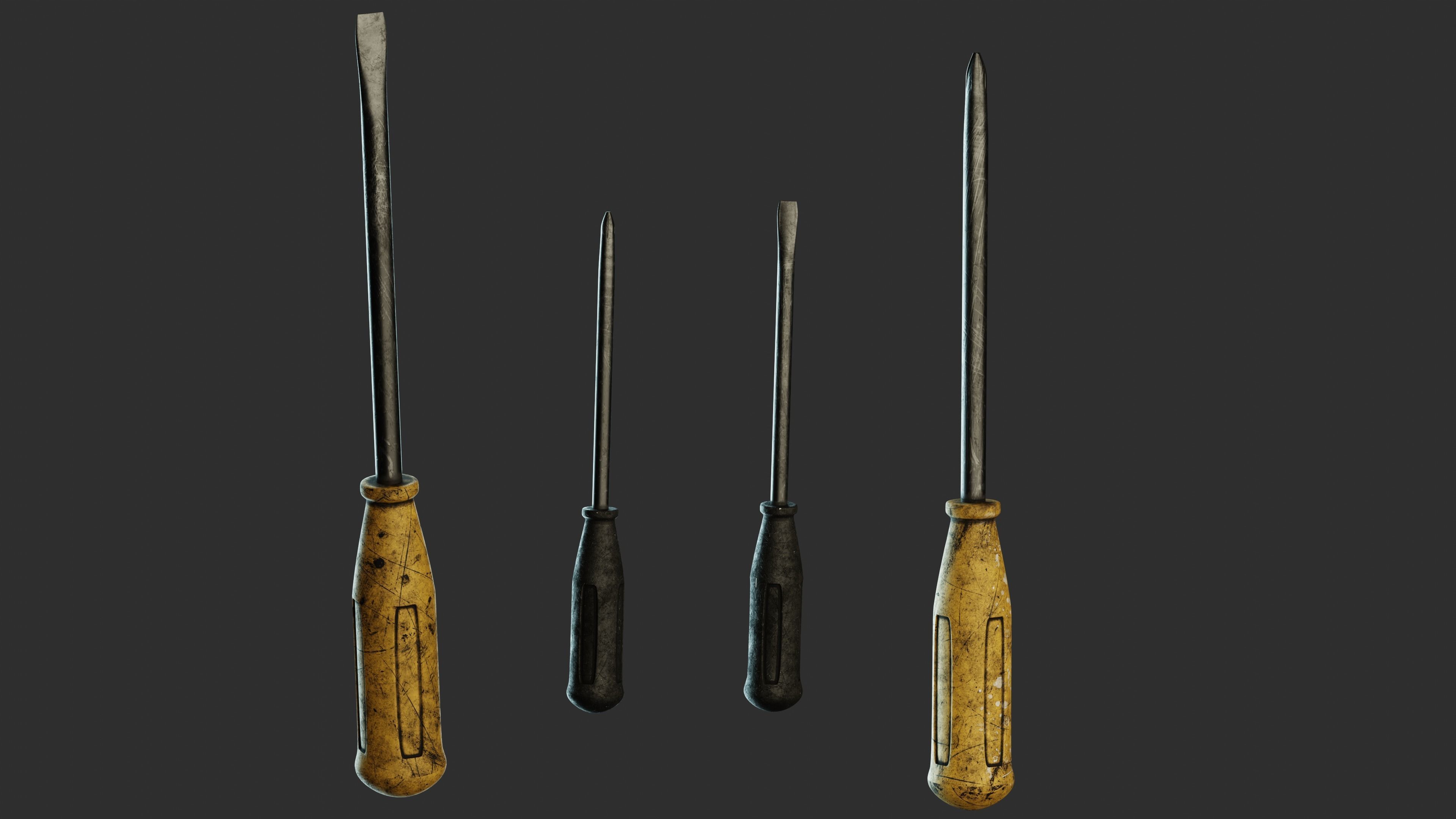 Old Soviet Tools 3D model_25