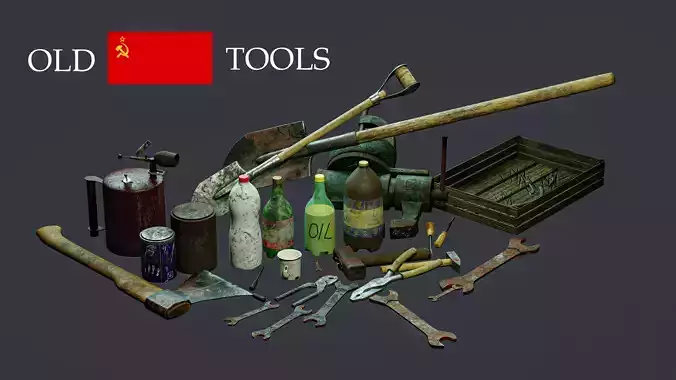 Old Soviet Tools 3D model