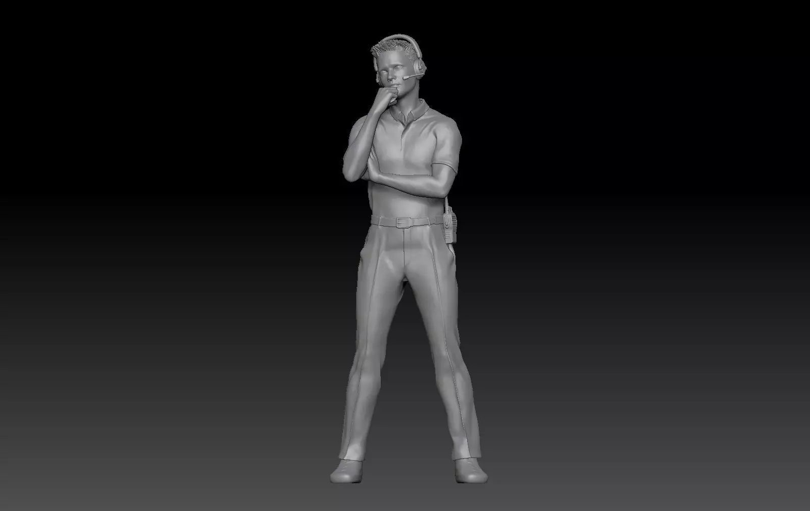 formula one TEAM PIT STOP HEAD COACH TV CONTROL ROOM 2 3D print model_0