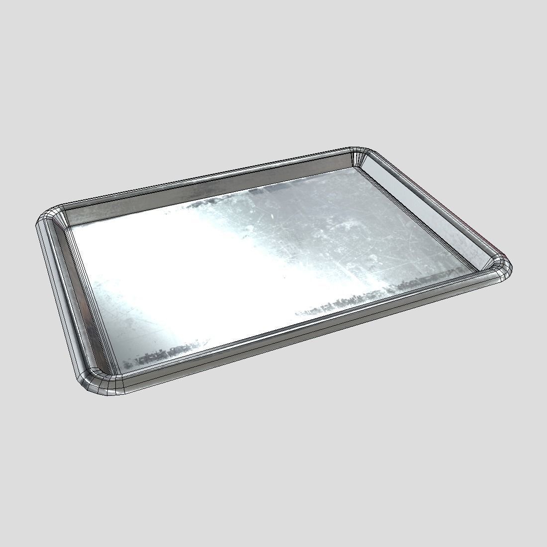 CC0 - Tray Free low-poly 3D model_4