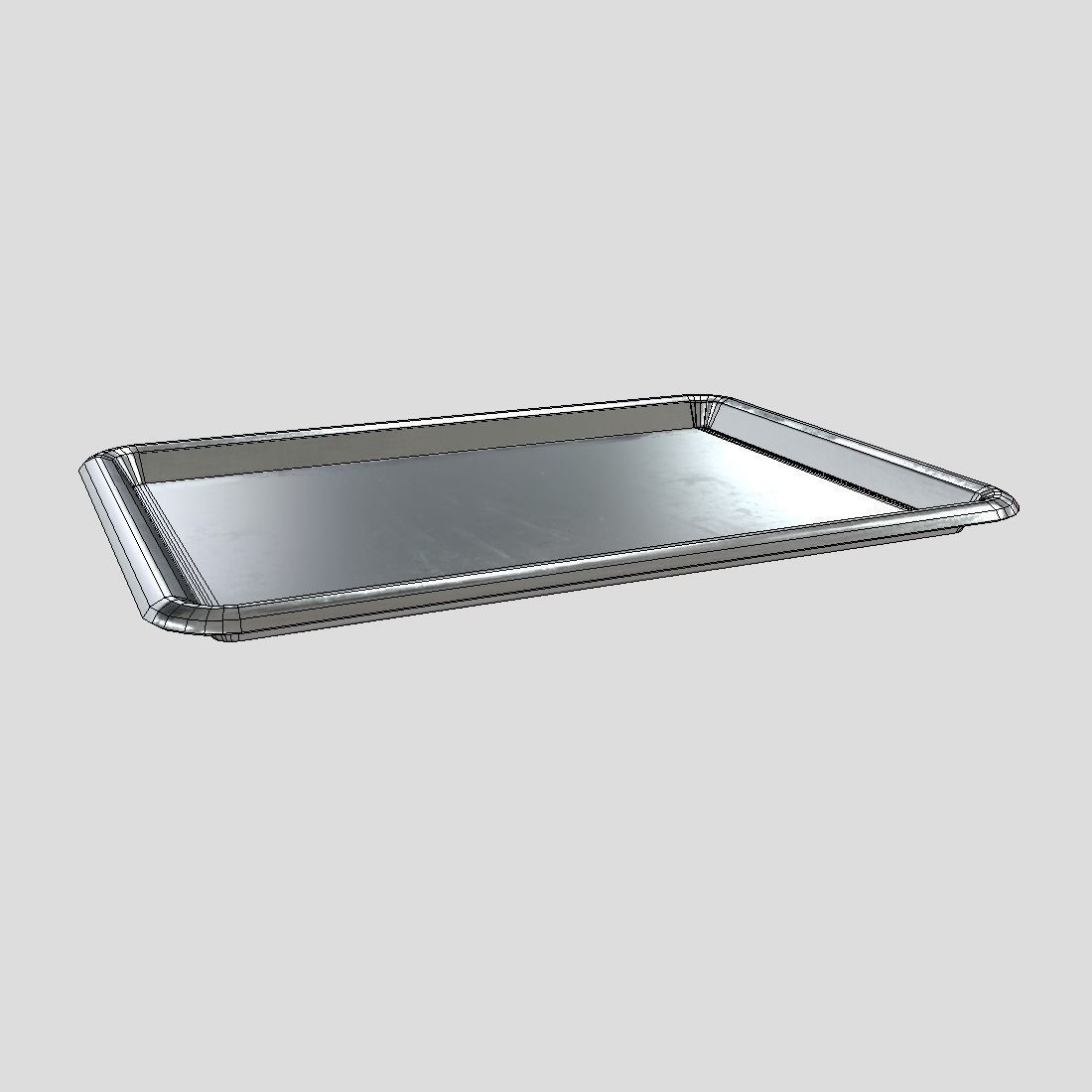 CC0 - Tray Free low-poly 3D model_2